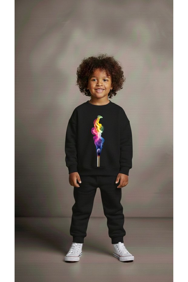 Team Sweatshirt Ki̇pri̇t Ba Printed Iz Boys Crew Neck3 4-5-6-7-8-9-10-11-12Years