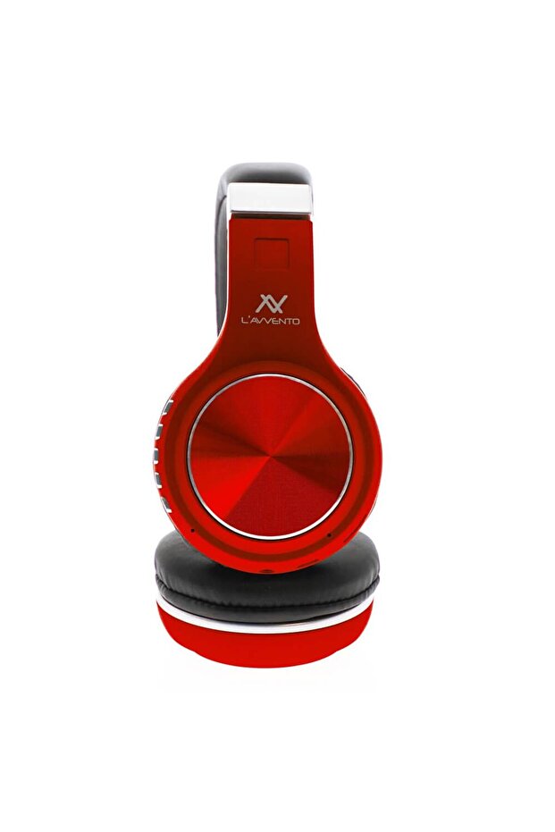 L'AVVENTO Wireless Headphone, Bluetooth, Folding, Red