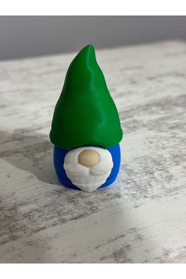 سلسلة مفاتيح على شكل نموذج قزم ثلاثي الأبعاد - 1