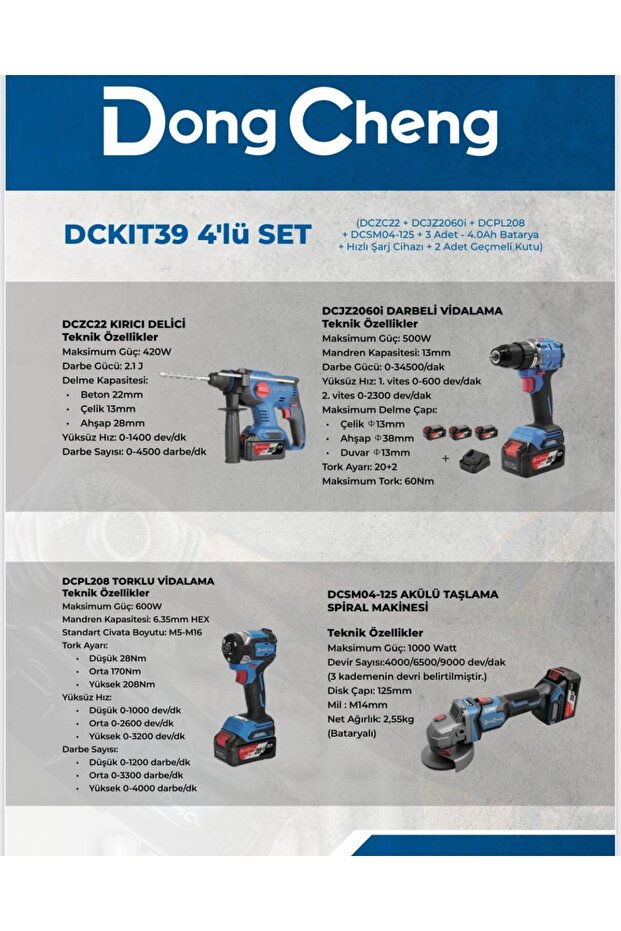 4lü set DCKIT39 - 1