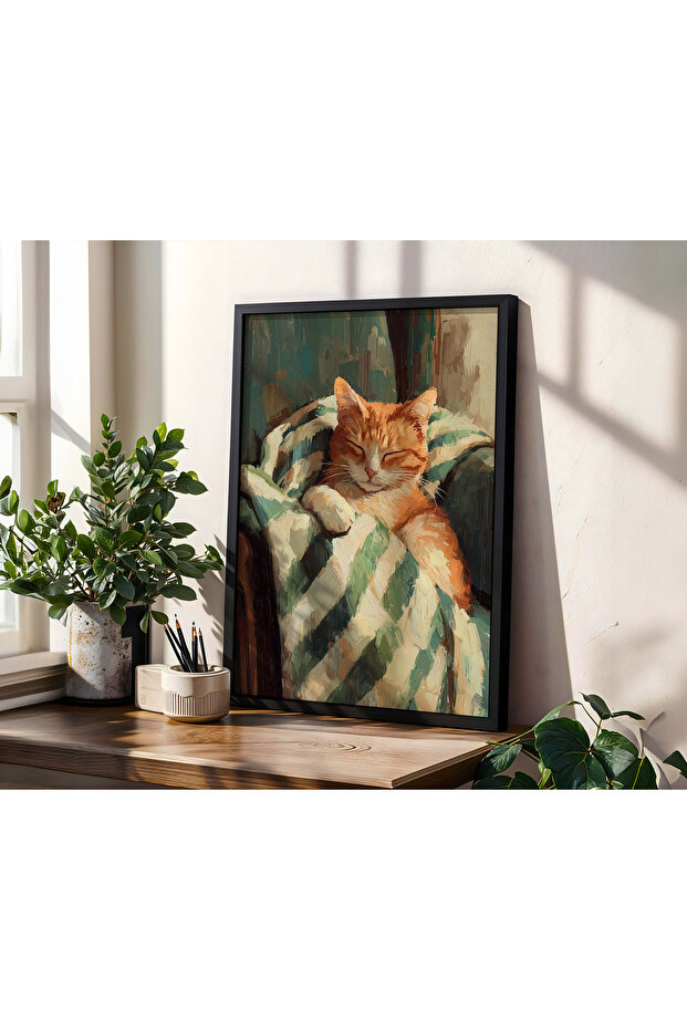 Tek Parça Çerçeveli Tablo - 1