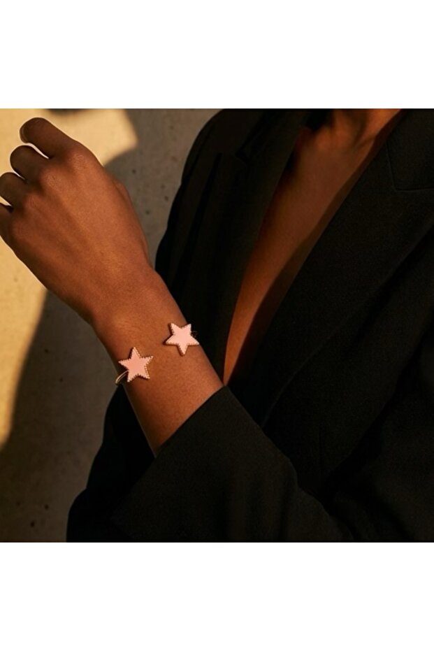 Gold Color Pink Star Bracelet