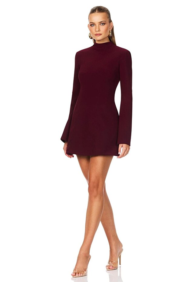 BALIKÇI MİNİ KREP ELBİSE - 3