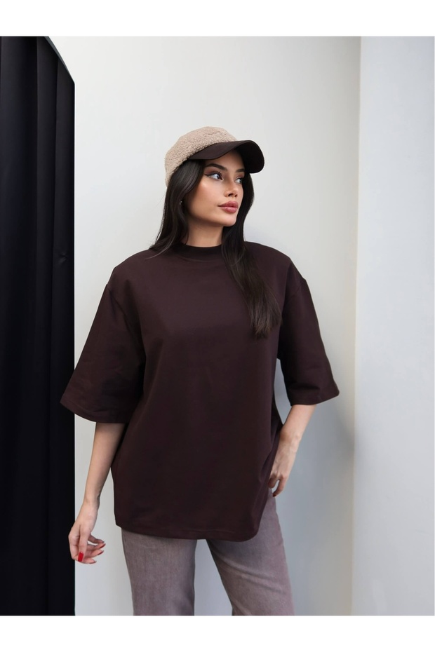 Vatkalı Oversize Tshirt - 4