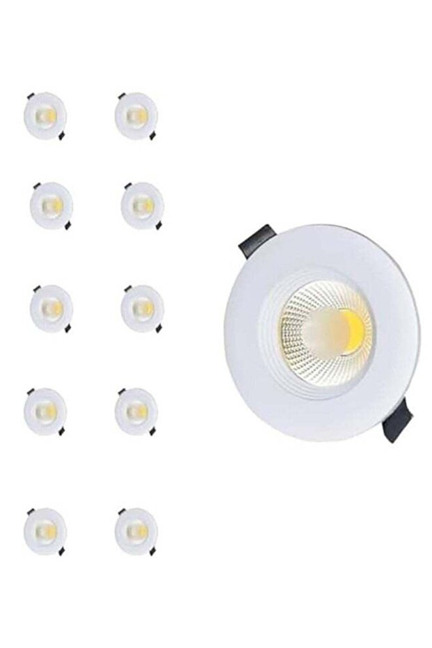 Ceiling Light(10 Pieces), LED Ceiling Light, COB Bulb, Ceiling Downlight, Electricity Saving - 1