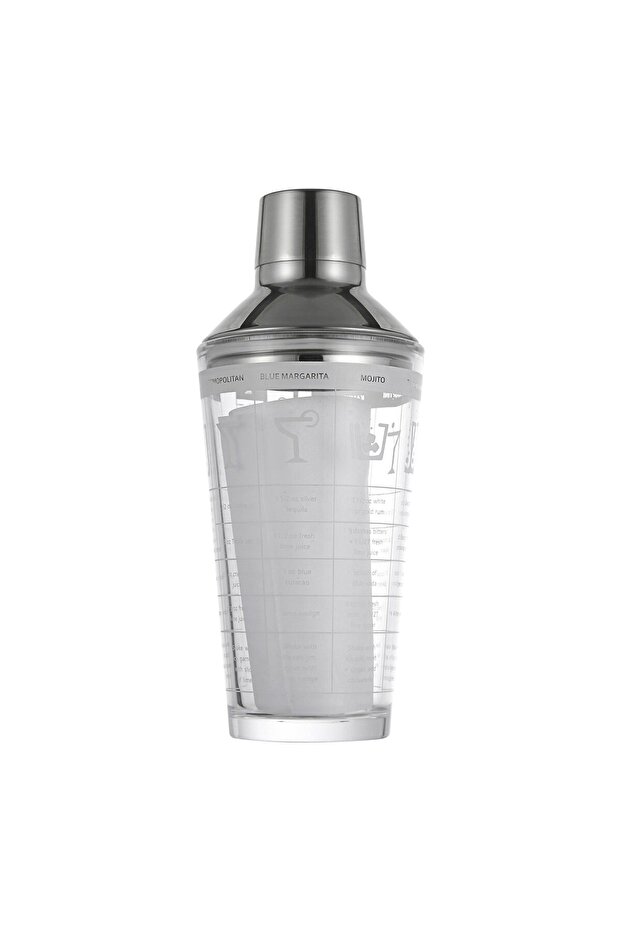 Cocktail Shaker Professional Scale Glass Shaker