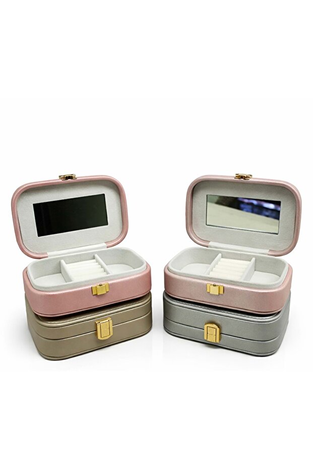 Makeup and Jewelry Box Leather Jewelry Box Organizer