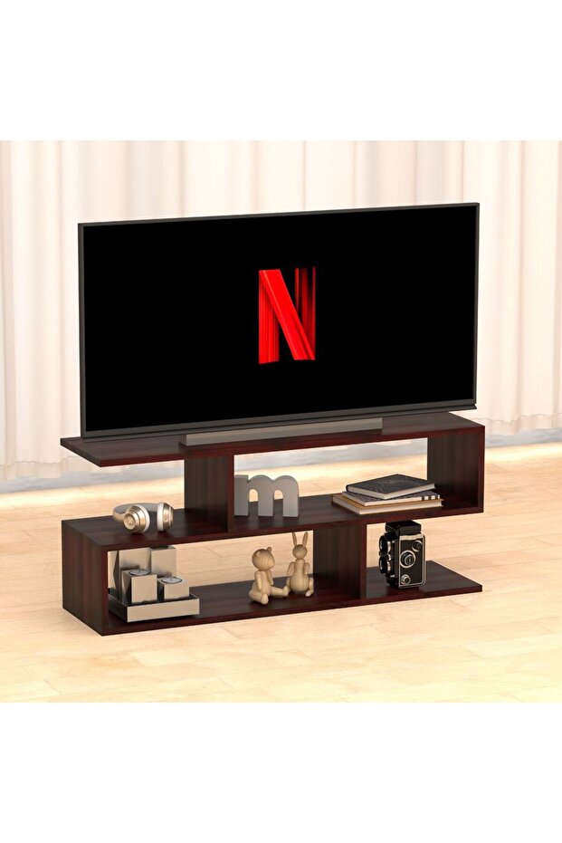 Rose Classic Modern TV Stand with Coffee Table for Laptop Computer