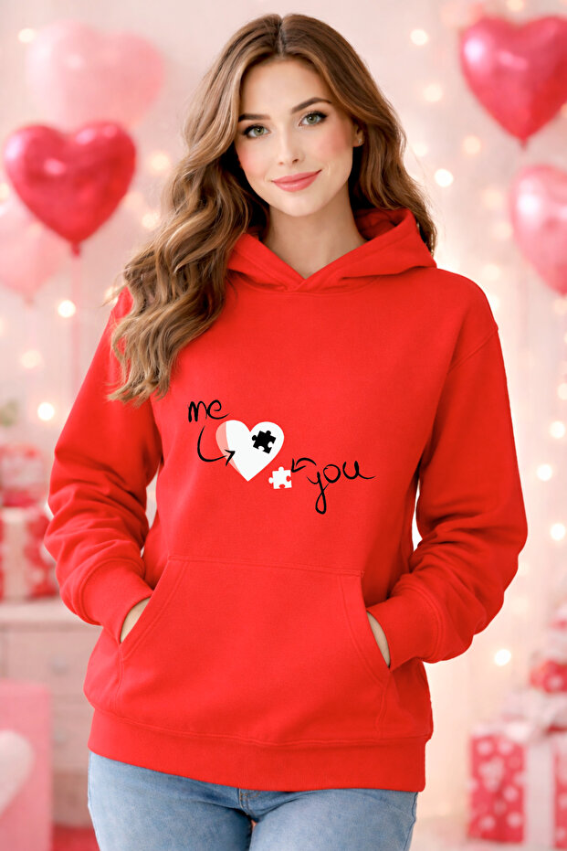 Special for Valentine's Day, Sweatshirt with Hooded Names, Valentine's Day