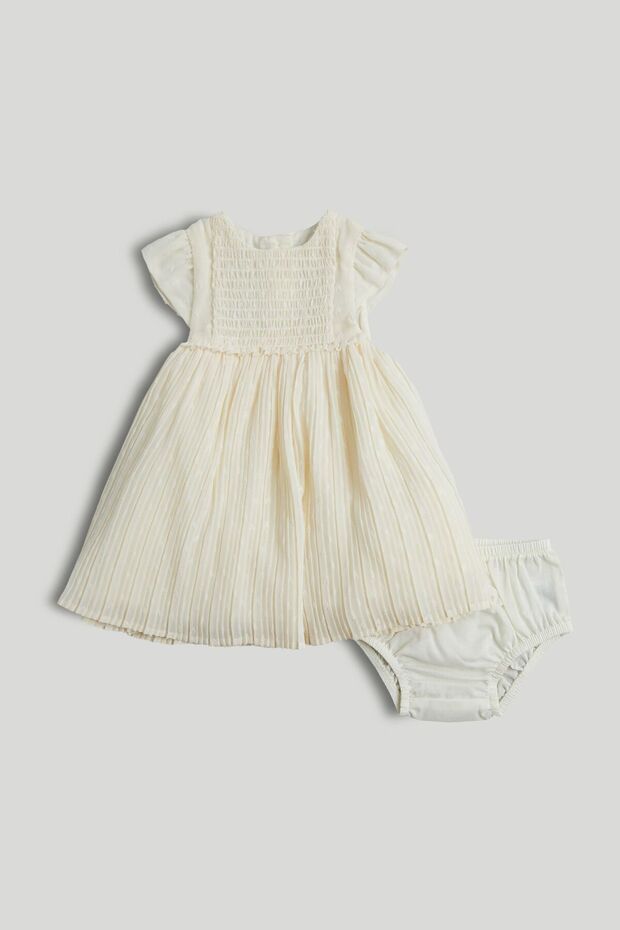 Cream Occasion Dress and Knickers Outfit