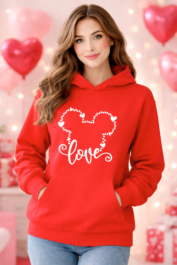 Special for Valentine's Day, Sweatshirt with Hooded Names, Valentine's Day