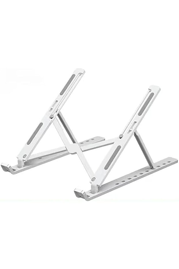 Adjustable Laptop Stand, Aluminium Cooling Stand with 10 Height Levels, Foldable Design, 50 Pounds C