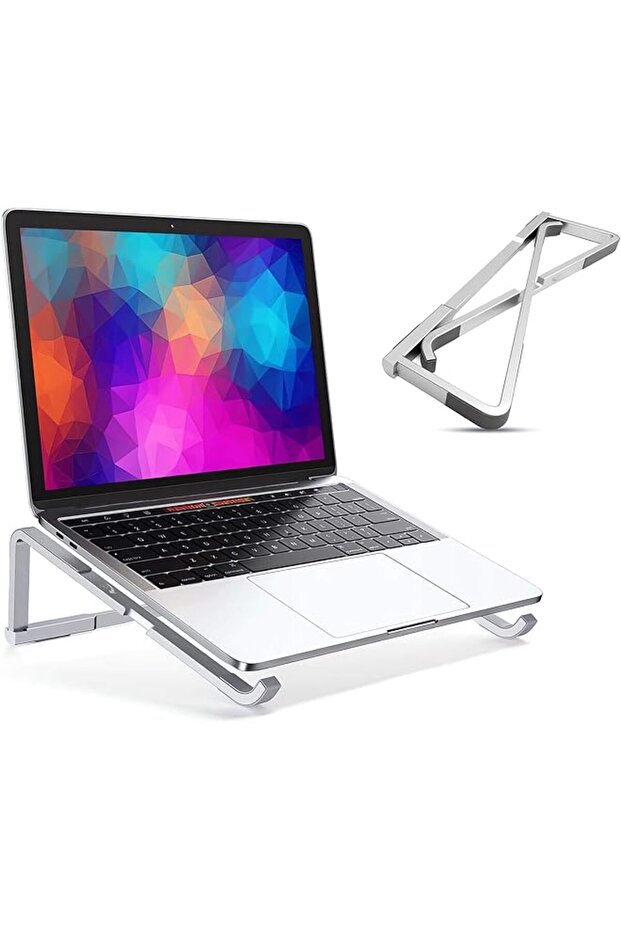 Laptop Stand for Desk, Aluminum Computer Stand for Laptop, Foldable Laptop Riser, Portable Laptop St