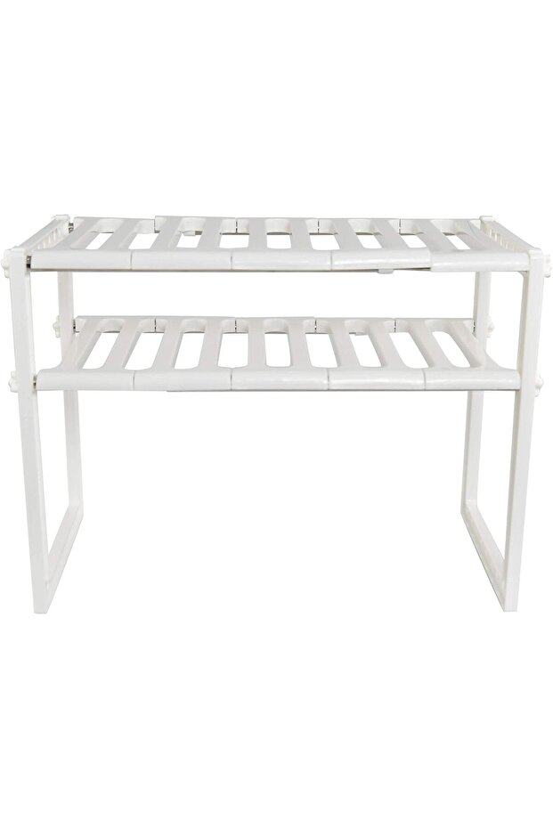 منظم تخزين مطبخ قابل للتوسيع من طبقتين من سكاي تاتش - 1