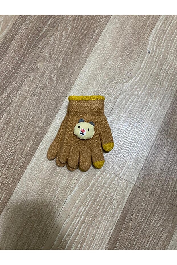3-6 Yaş Örme Erkek Çocuk Eldiven - 2