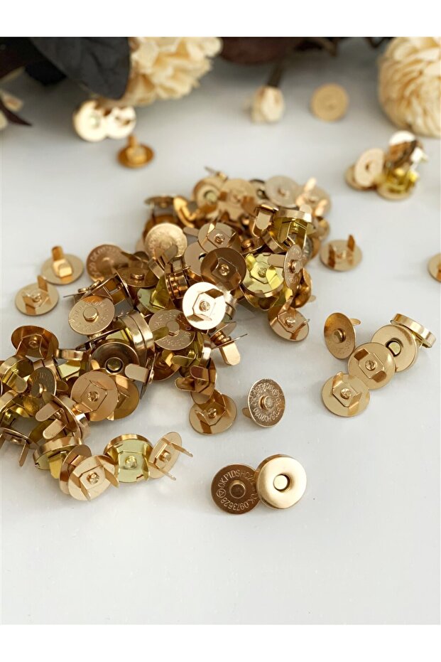 Bag Magnet Snap Fasteners (10 Pieces), Magnetic Snap Fasteners