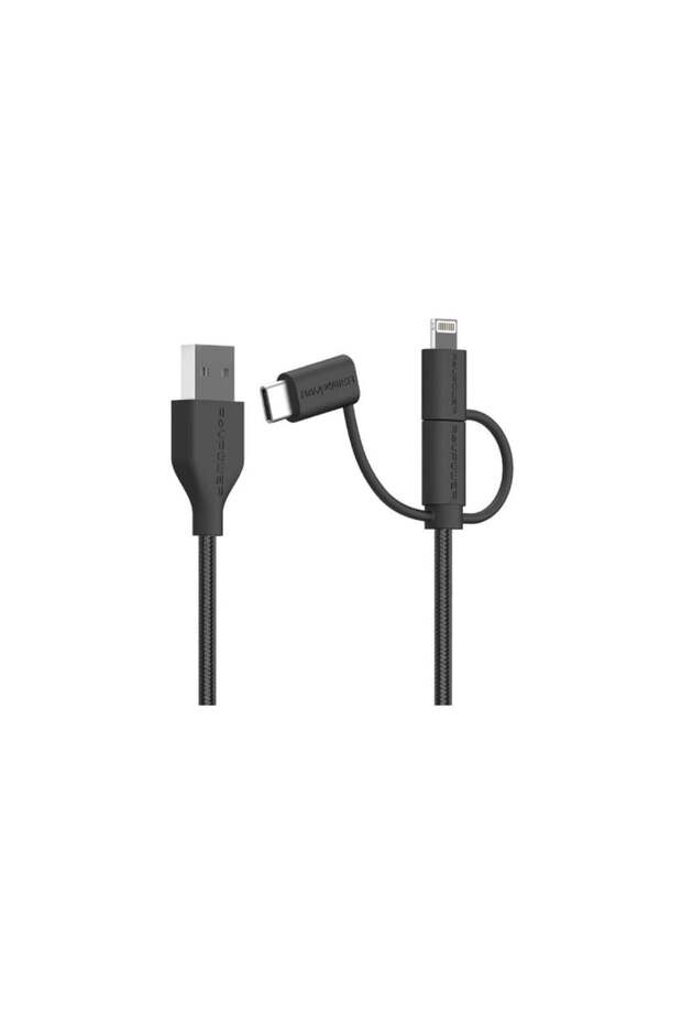 - Multi-Function Fabric Cable 1.2m for Multiple Charging - 2