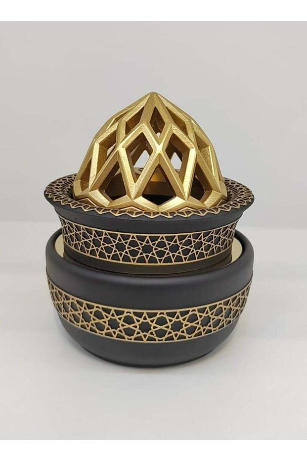 Radin Charcoal Incense Burner Bakhoor Burner Oud Frankincense Resin Incense Burner for Yoga Spa and