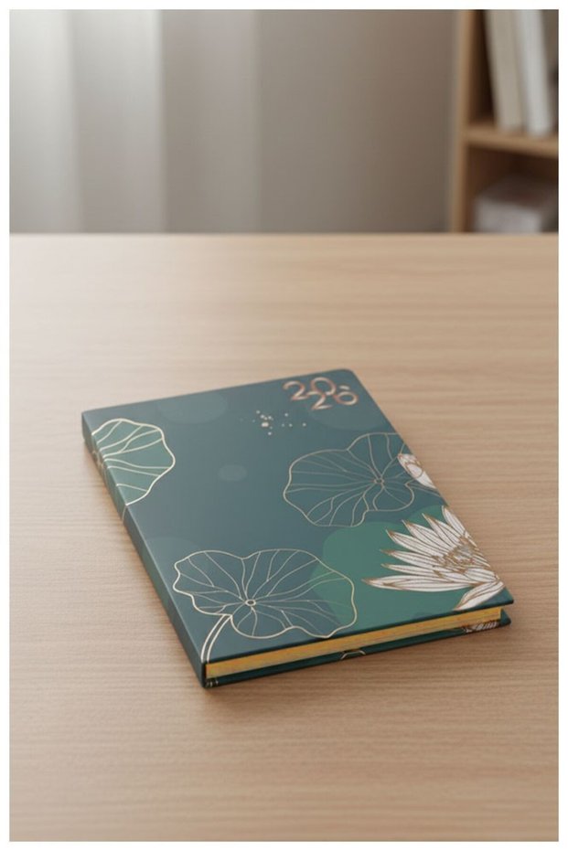 2026 Agenda Flexible Cover Agenda 14X20 cm 168 Sheets 1 Piece Gilded School Home Office Agenda Daily Agent