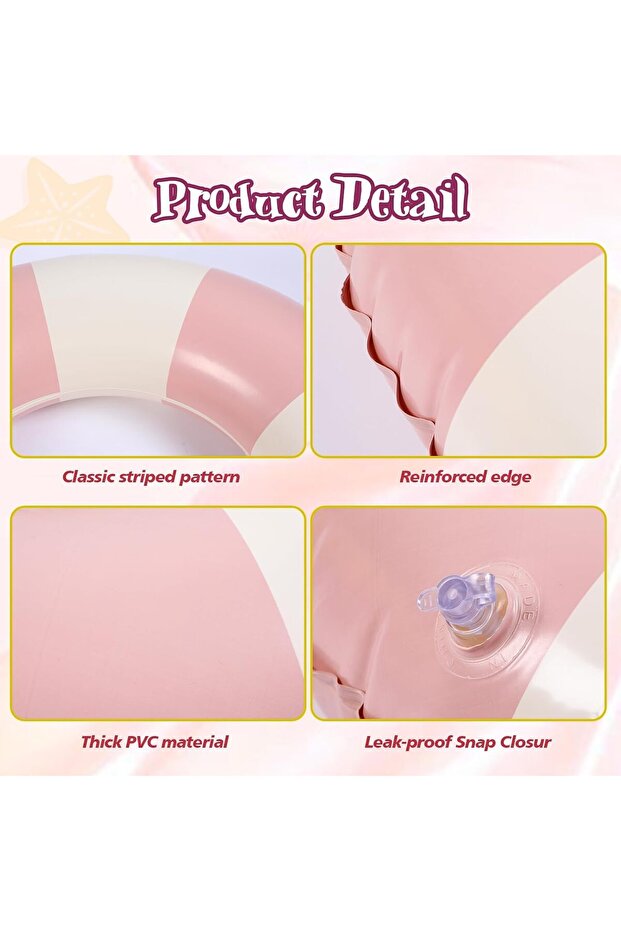 مجموعة عوامات حمام سباحة قابلة للنفخ - 4 قطع - 4