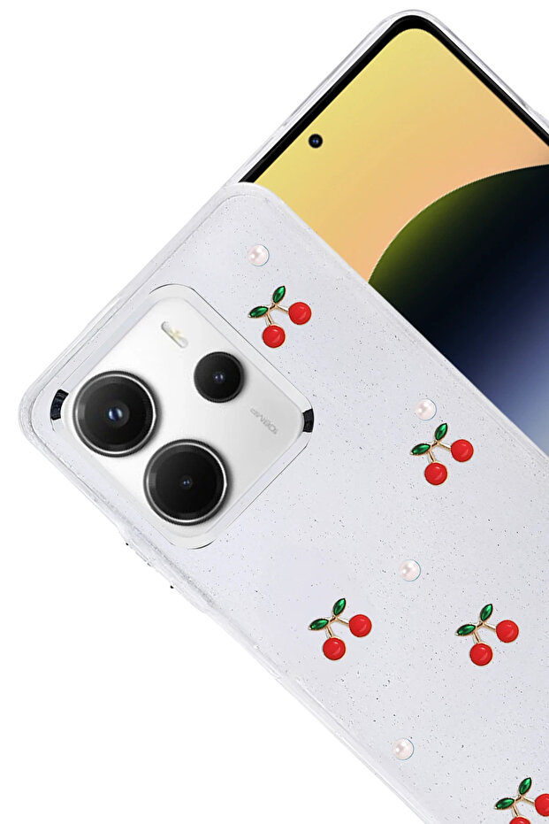 غطاء SPTRNS Xiaomi Redmi Note 14 4G بنمط الفيونكة - (04040) نمط 9 - 2