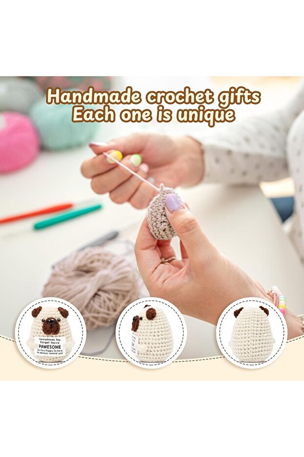 كلب كروشيه صغير إيجابي - 6