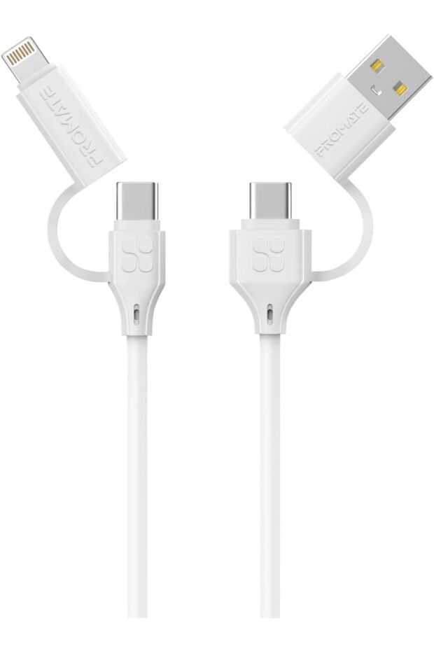 Charging Cable, 4-in-1 60W USB-C Power Delivery Charger