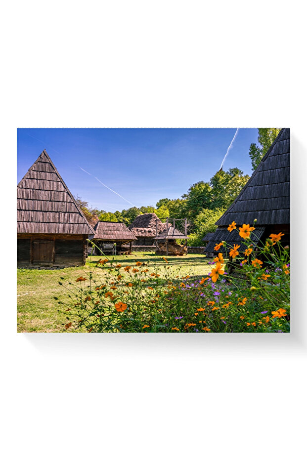 Tablou - Case de lemn - 4