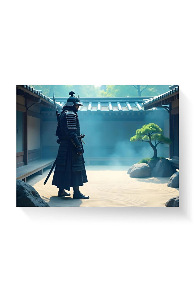 Tablou - Samurai în curtea templului - 1