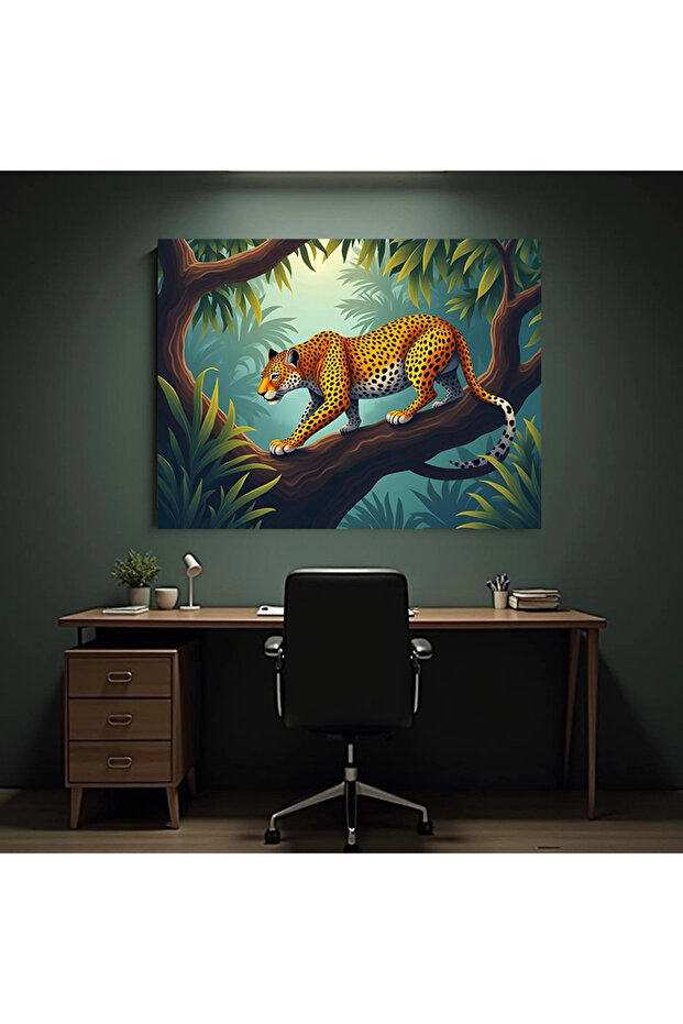 Tablou - Leopard în copac - 1