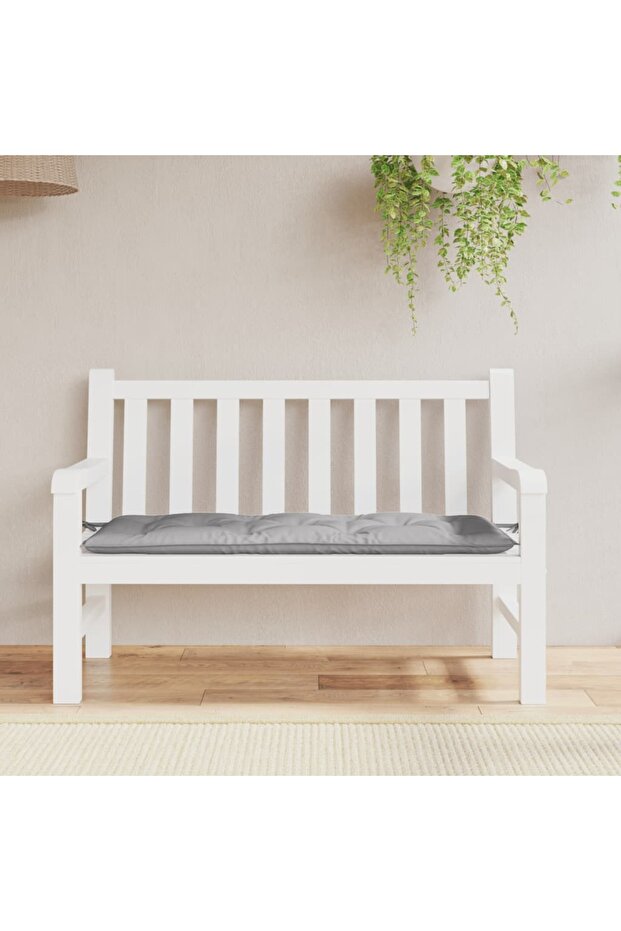 Garden Bench Cushion Grey 120x50x7 cm Oxford Fabric