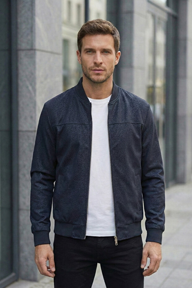 سترة رجالية ذات ملمس دقيق موسمي - 2