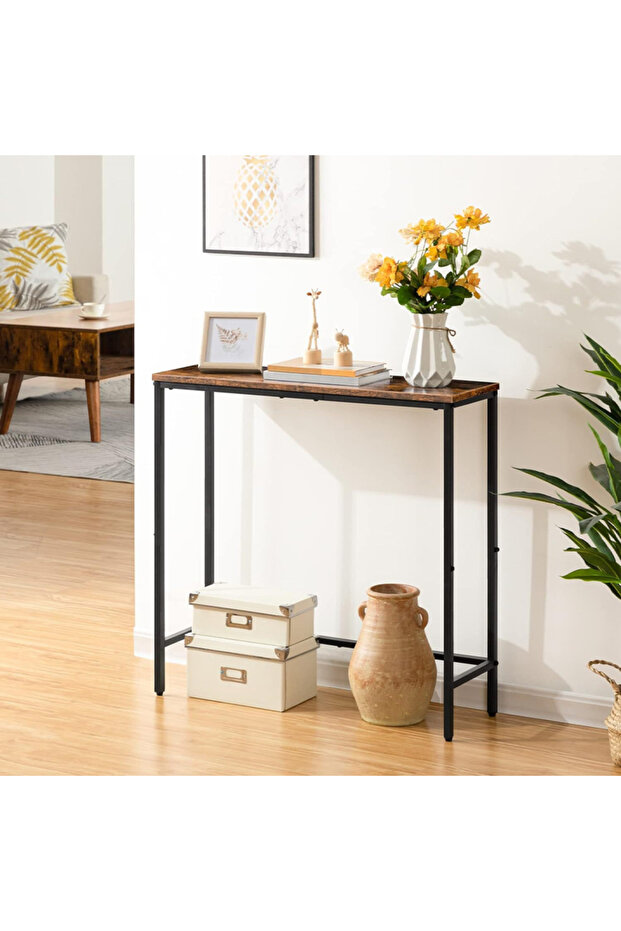 Narrow Console Table, Small Entryway Table, Thin Sofa Side Display Table, for Hallway - 3