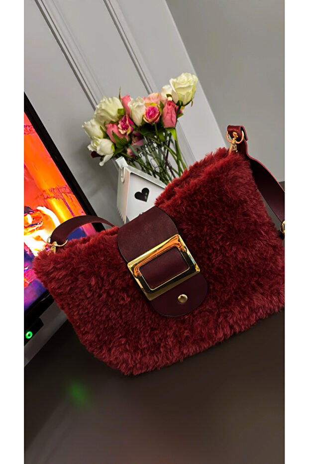 حقيبة كتف قطيفة - 1