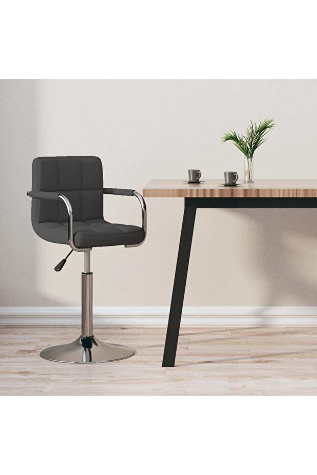 Bar Stool Dark Grey Fabric