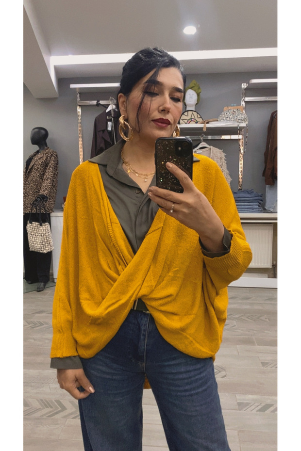 çapraz salaş bohem bluz - 4