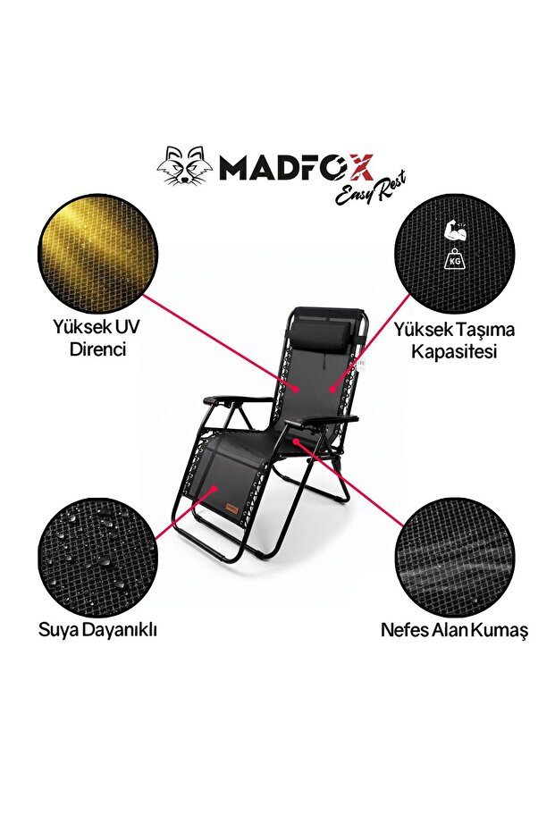 EasyRest Katlanır Şezlong Sandalye - 4