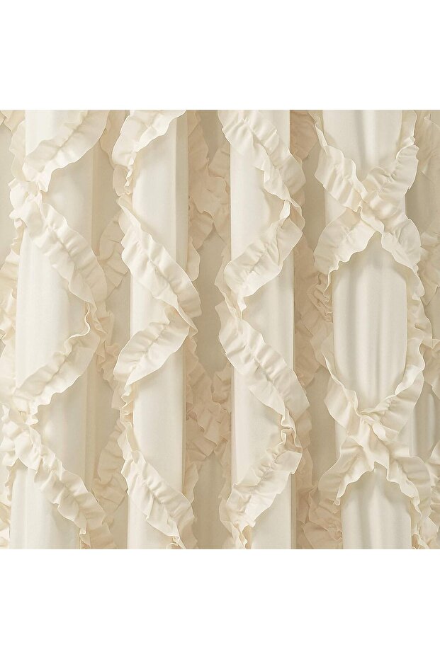 ستائر نوافذ مكشكشة بنمط ماسي - 2