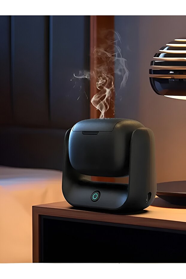 Rotational Electric Bakhoor Burner - Portable Rechargeable Oud Diffuser with 90° Rotation