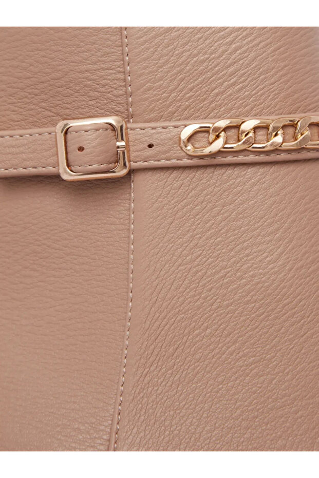 Botine Bej Toc Mic Comode Lant Marala - 6