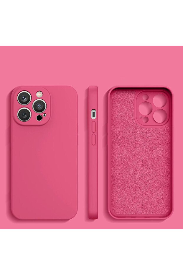 Fuchsia Silicone Case for iPhone 14 Plus - 3