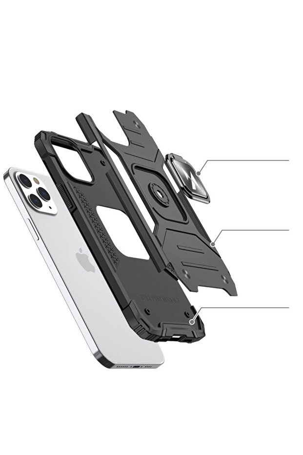 Кейс Ring Armor за iPhone 13 Pro - син - 5