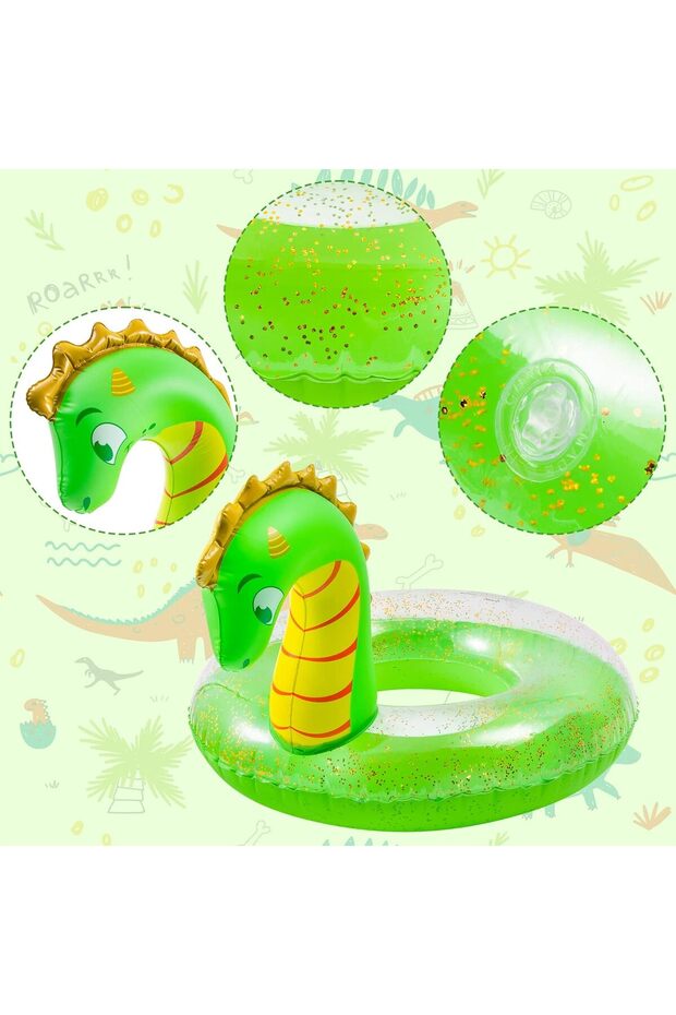 حلقة سباحة عملاقة قابلة للنفخ - 3