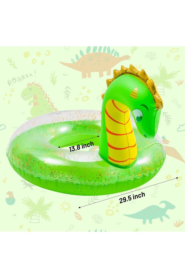 حلقة سباحة عملاقة قابلة للنفخ - 5