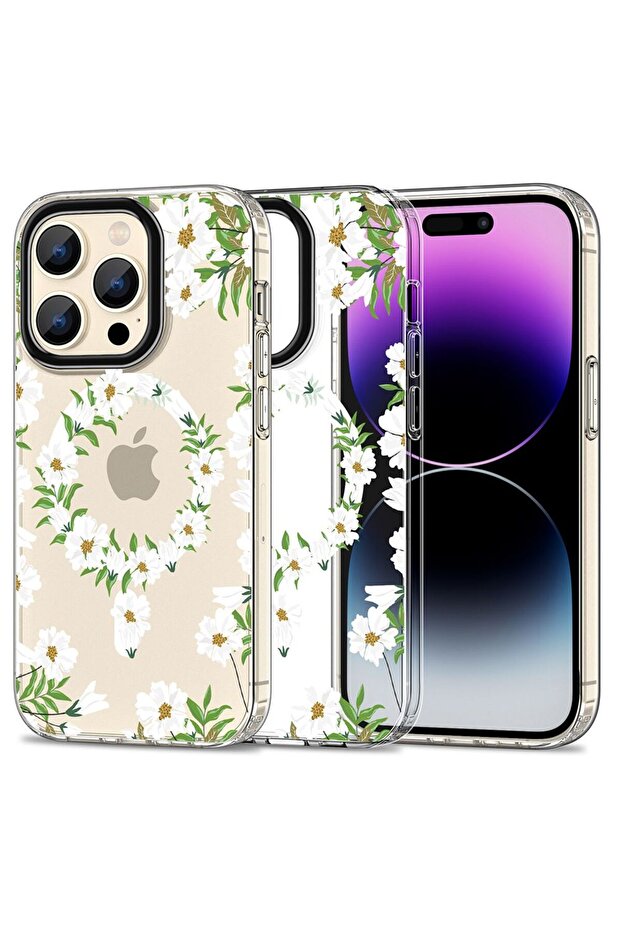 MagSafe Case for iPhone 15 Pro Daisy - 3