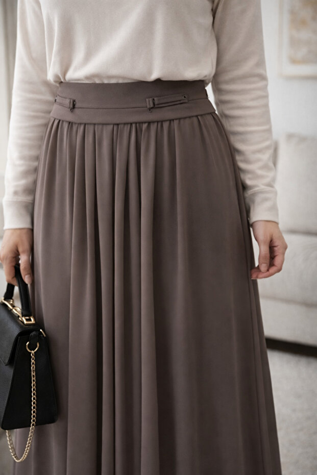 Astarlı Şifon Etek - 2