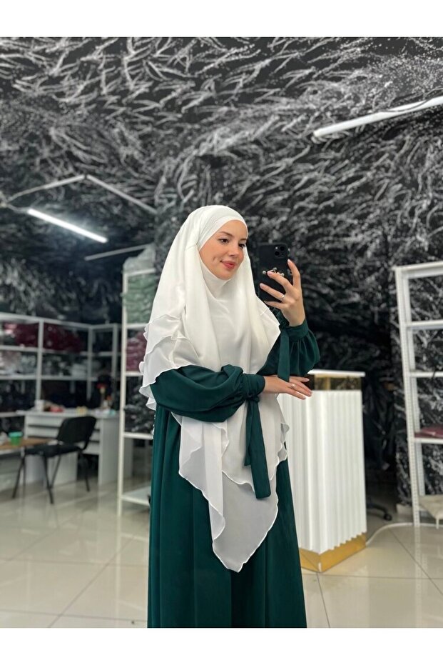 Ferace Souffle Tie-Neck Suit Hajj Umrah
