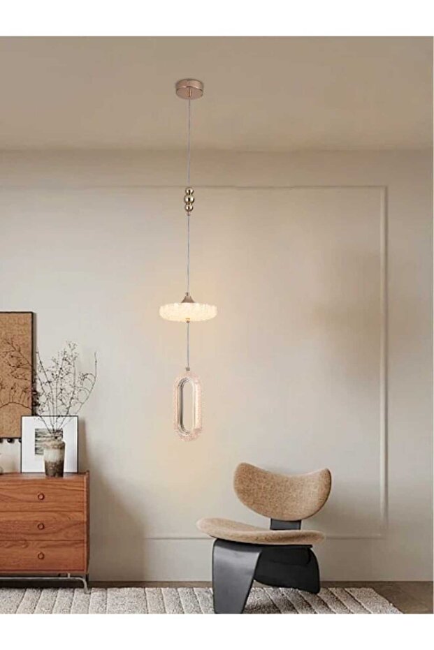 مصباح سقف دائري عصري بتقنية LED، رقم الموديل 9873 | قدرة 25 واط مع 3 أوضاع إضاءة | قطر 20 سم | سلك بطول 100 سم