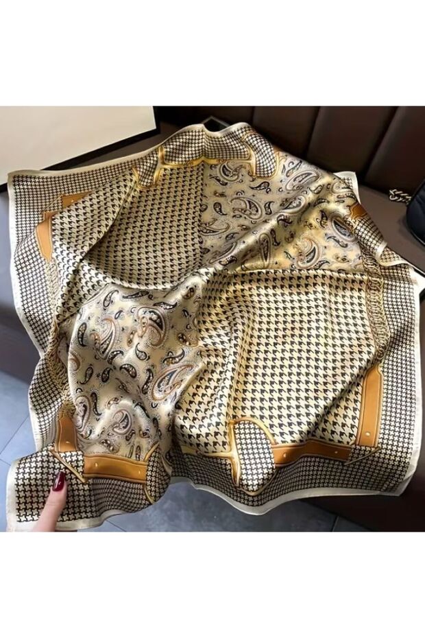 أنيق مضيء، حماية من الشمس، مقاوم للرياح، وجهين مطبوع، وشاح، وشاح 70x70