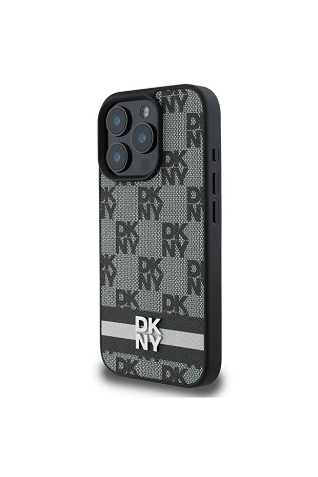 Checkered iPhone 16 Pro Case - Black Stripes - 2